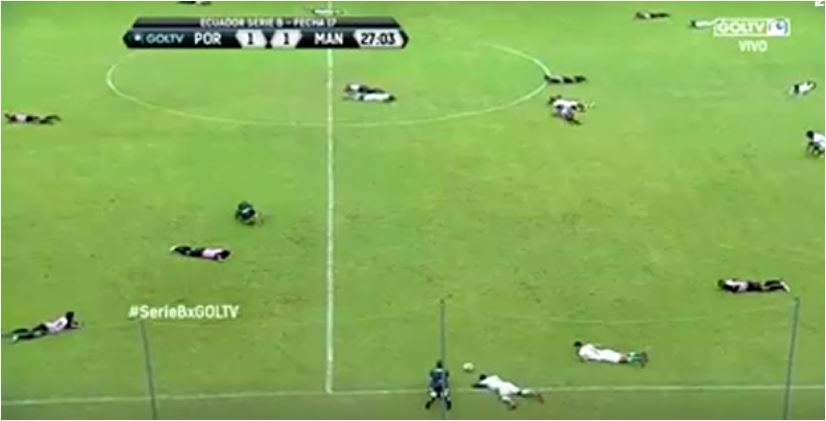 Enjambre de abejas interrumpió partido de fútbol en Ecuador
