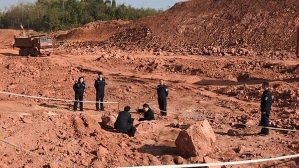 Encuentran huevos fosilizados de dinosaurio en China Encuentran huevos fosilizados de dinosaurio en China